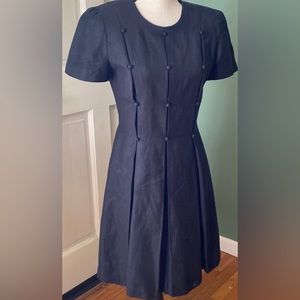 Womens Vintage classic black little dress, Size 4